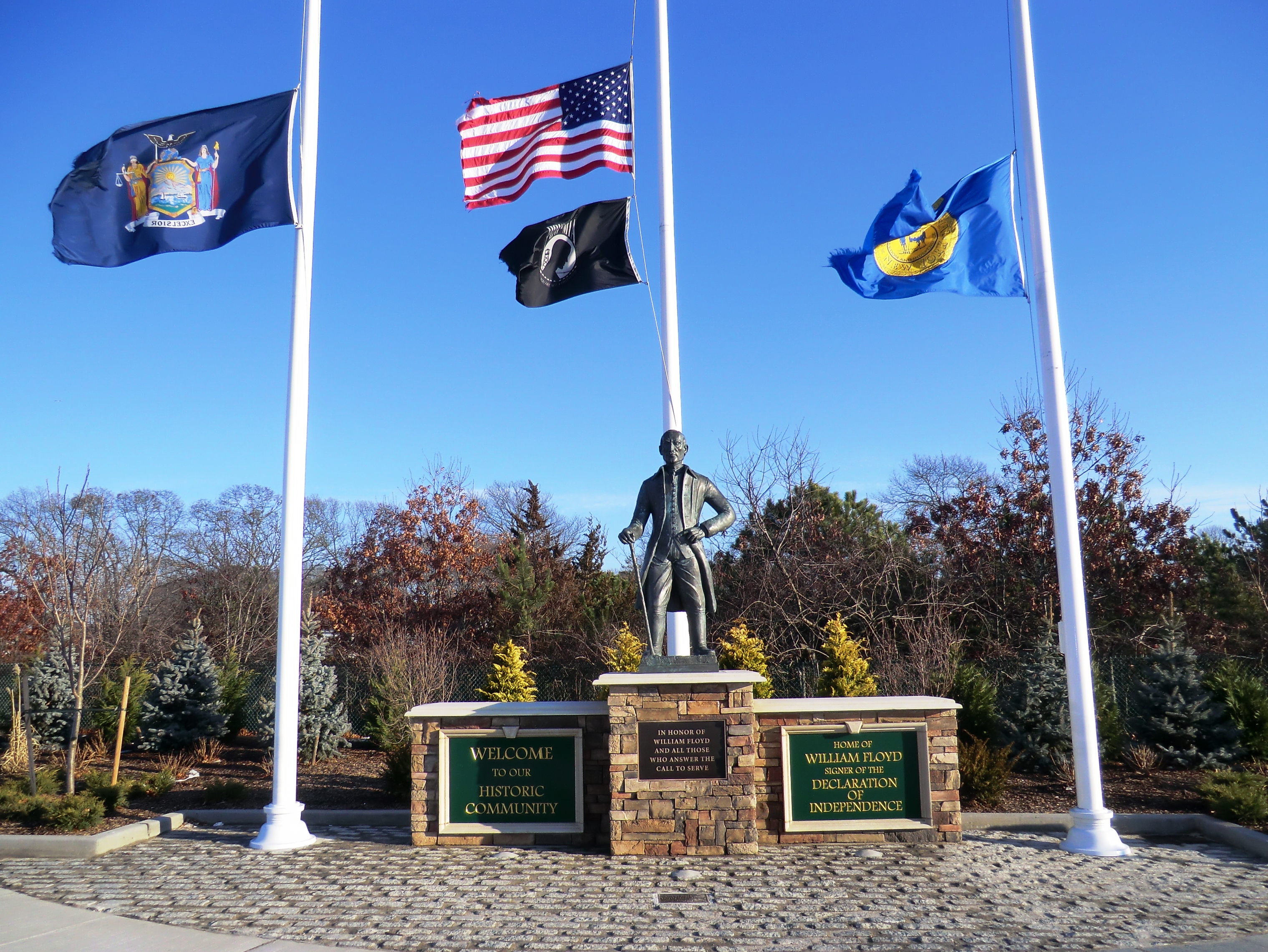William Floyd Statue at new location